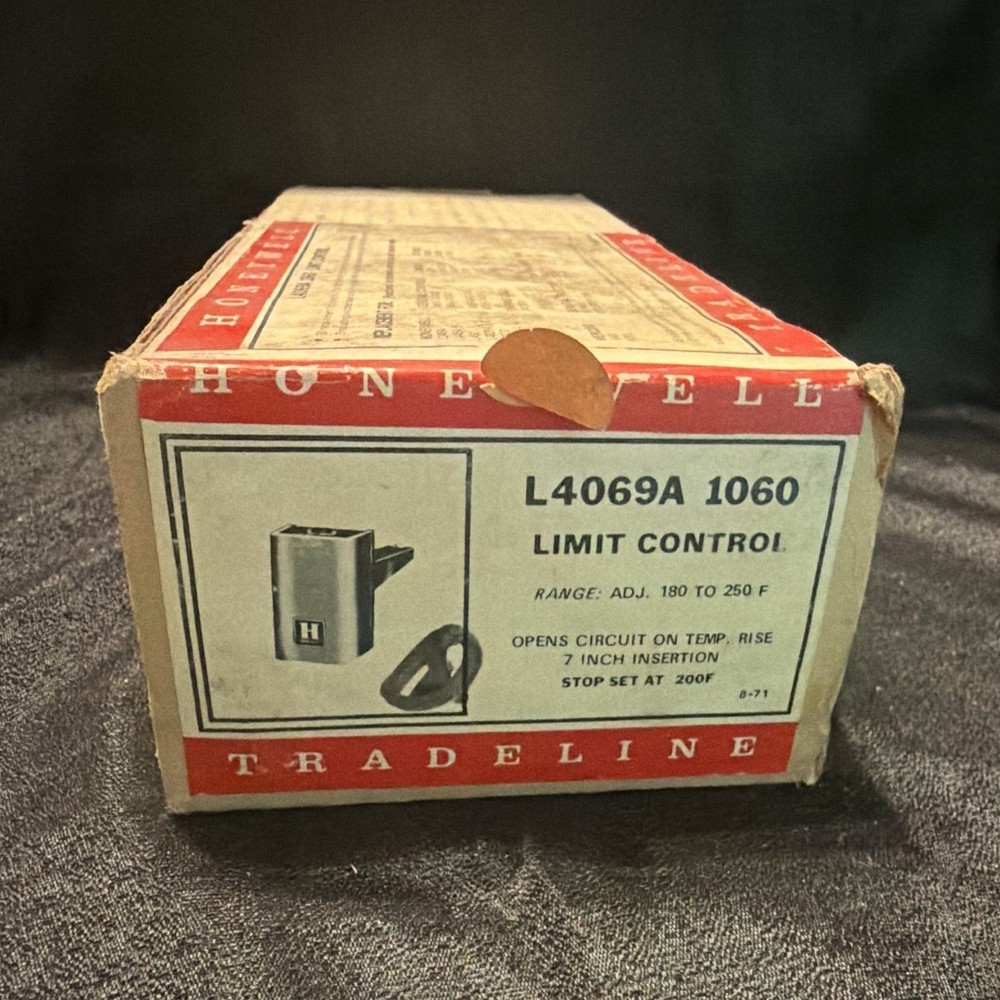 Honeywell Tradeline L4069A 1060 Temperature Limit Control 7 in 50-200F 120/240V