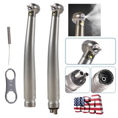 E-Type Dental High Speed LED Handpiece Standard Head Push 2/4Hole CE