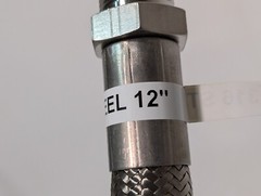 (15) Braided 316 Stainless Steel Flex Hoses, Assorted Lengths Sizes Ports