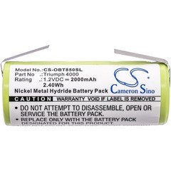 Battery for Oral-B Triumph 4000 P/N: 3745,3761,3762 2000mAh 2.4Wh