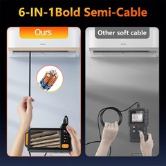 Dual Lens Endoscope Camera with Light 1080P HD Borescope, IP67 Waterproof Camera
