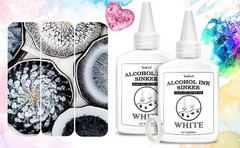 White Alcohol Ink for Epoxy Resin – 4 Ounce White Color Alcohol-Based Resin Ink