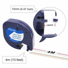 91331 91332 91333 91334 91335 Compatible Dymo LetraTag Plastic Tape Refill 1/2