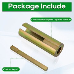 Crank Shaft Adapter Taper to 1″ Inch Generator Pressure Washer Engine w/ Key