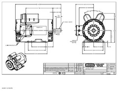 Leeson Electric Motor 120554.00 5 HP 3450 Rpm Single Phase 230 5 hp 145T Frame