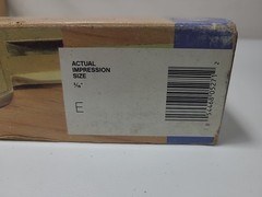 Young Bros Steel Stamp Letters 3/16″ Original Wood Case and Box Sleeve