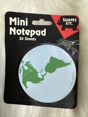 90s Vintage Shapes Etc Planet Earth Mini 35 Sheet Notepad Post It Note Paper Pad