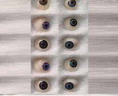 50 Pcs Vintage Human Prosthetic Eyes Antique Glass Artificial Mix Eyes OPTOMETRY