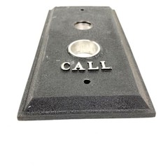 Original Cast Metal ELEVATOR Faceplate CALL Plaque – Mid Century Vintage