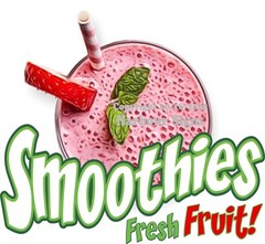 Smoothies Fresh Fruit DECAL Food Truck Concession Vinyl Sign Sticker