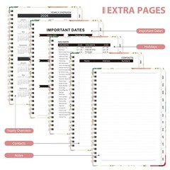 2026 Planner, Weekly and Monthly Calendar Planner Agenda, Jan 2026 – Dec 2026,
