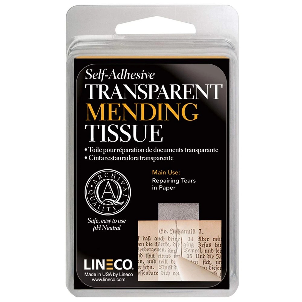 Document Repair Tape 0.5 In x 12 Ft Translucent Acid-Free Archival Roll