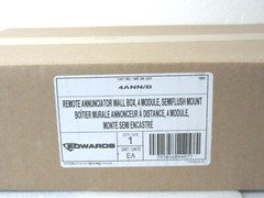 Edwards EST 4ANN/B Four Position LED/LCD Flush Mount Annunciator Wallbox [CTOKT]