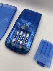 Texas Instruments TI 83 Plus Clear Transparent Blue Graphing Calculator W/Cover