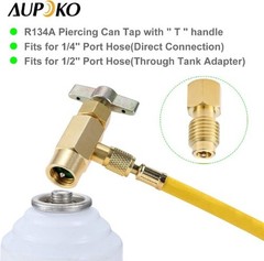 Can Tap Valve Dispenser with Tank Adapter and Valve Core R Size: R134A Can Tap