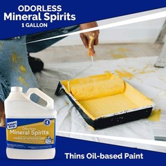 Odorless Mineral Spirits 1 Gallon – Paint Thinner, Solvent for Cleaning & Thinni