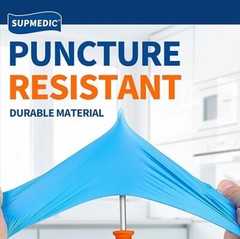 Supmedic Store Latex / Powder-Free Medical Nitrile Exam Gloves, Blue, 100 Pack