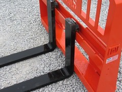 Pro Works 48″ 5500 lbs Pallet Fork Attachment Fits Kubota Skid Steer Loader
