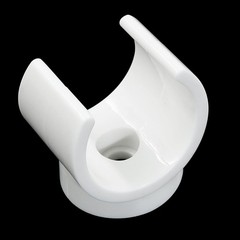 1 Inch Plastic PEX Pipe Support Hangers – 25Mm PVC Pipe Holder, White Clips, 12P