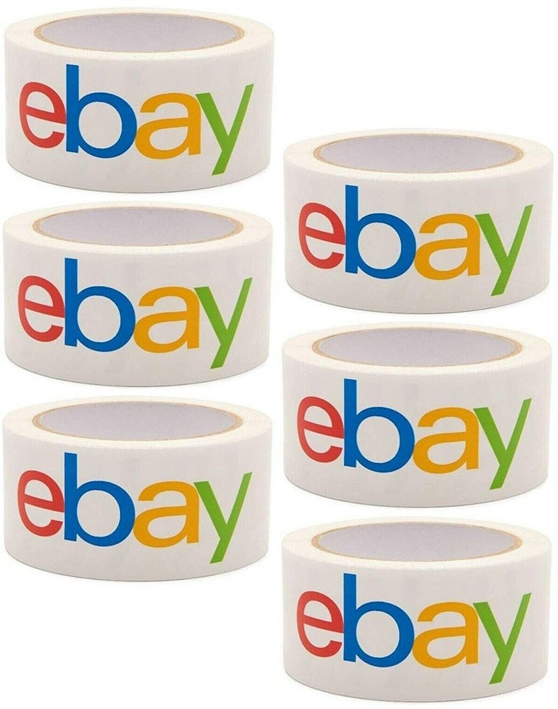 24 Rolls Ebay Color Shipping and Packing Tape 2″ 75 Yard 2.7mil Thick