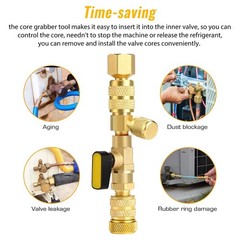 1/4″ & 5/16″ Port Valve Core Remover&Installer For Various Maintenance Scenarios