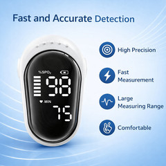 Rechargeable Pulse Oximeter Fingertip Oxygen Monitor Fingertip w/SpO2 Pulse Rate