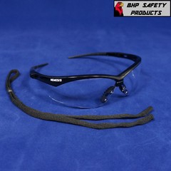 (3 PAIR) KLEENGUARD NEMESIS SAFETY GLASSES 25679 CLEAR ANTI-FOG LENS/BLACK FRAME