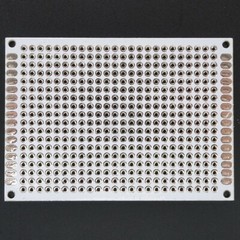 5cm x 7cm White PCB Printed Circuit Board, 5 Pack, 432 Holes, 32 Pads