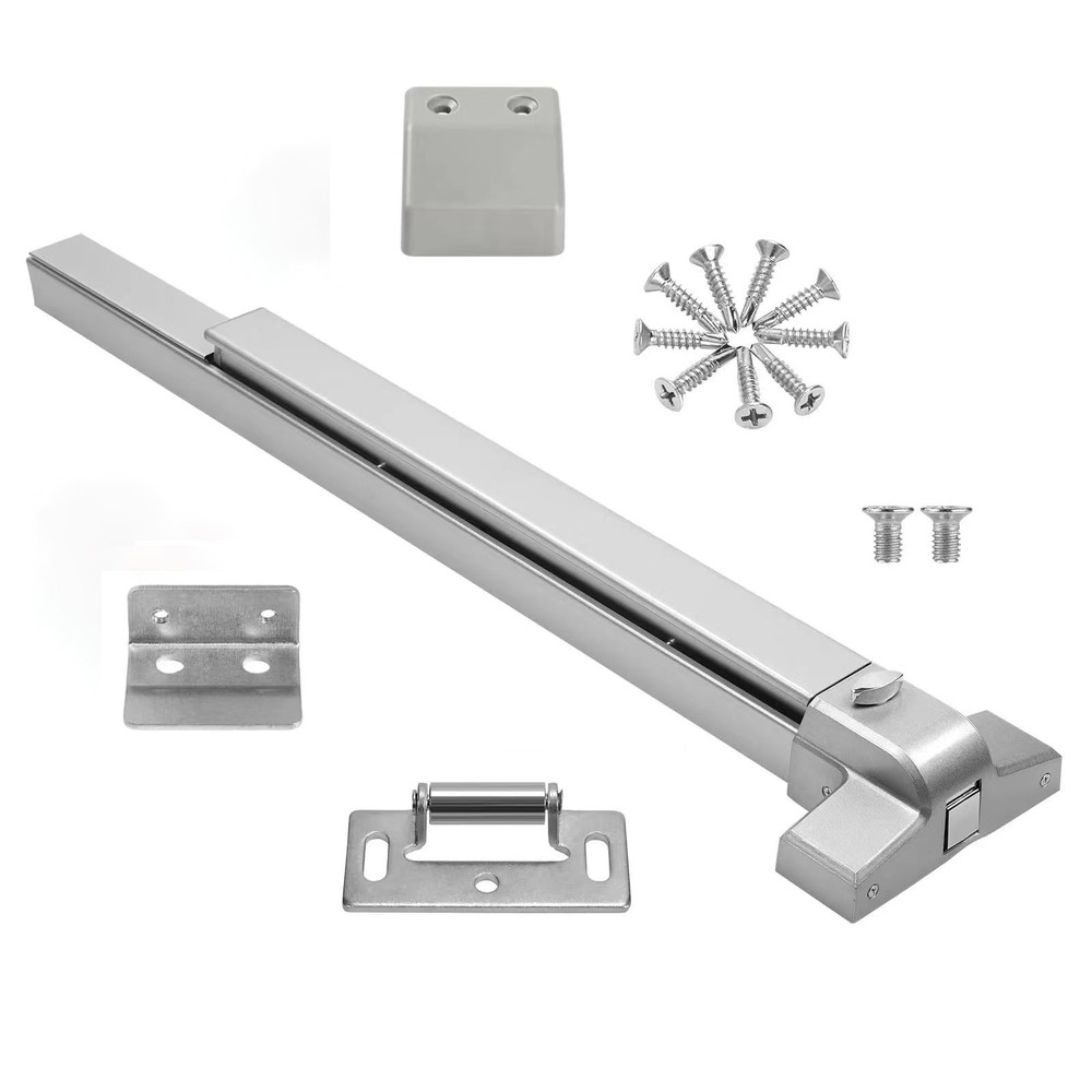 suermany 31 Inch Painted Aluminum Panic Bars for Exit Doors – Push Bar Panic Exi