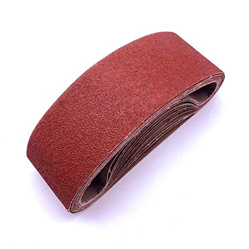 4 X 21 Sanding Belt, 80 Grit Aluminum Oxide Belt Sander Paper 4X21,12