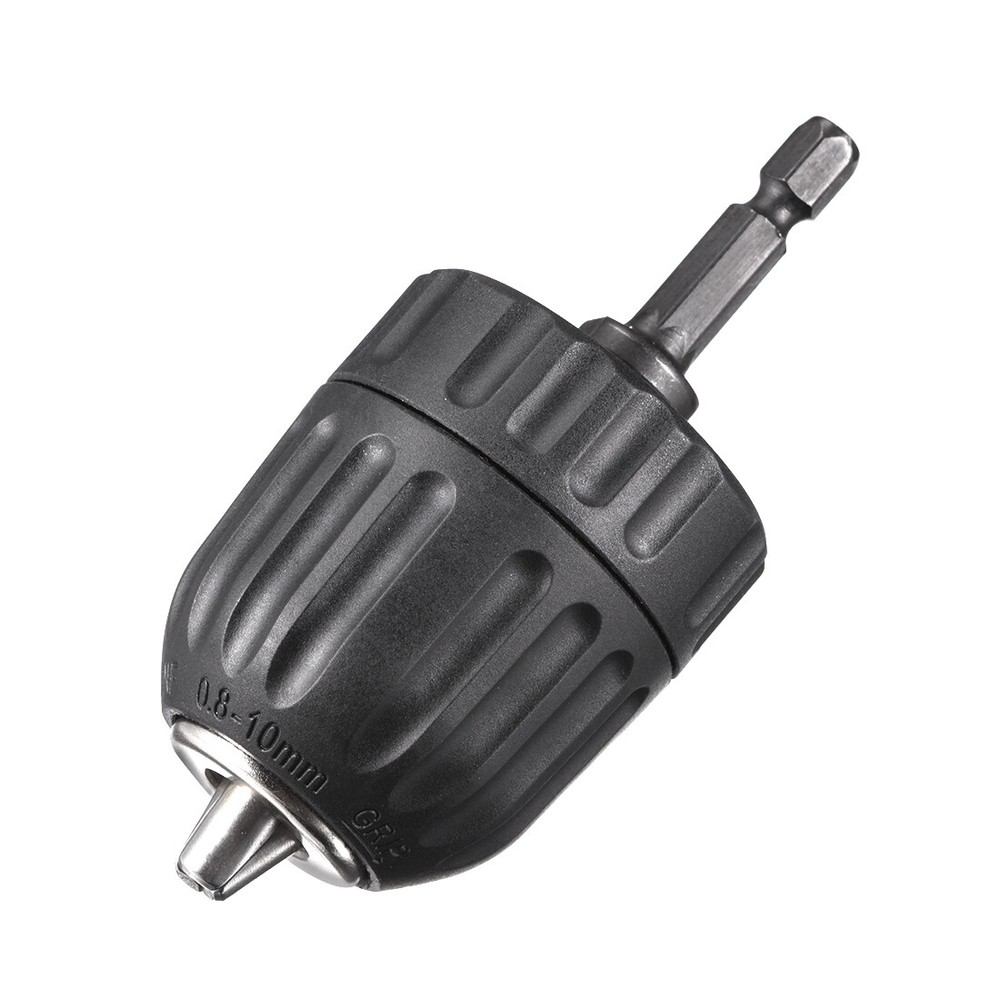 3/8″ Keyless Drill Chuck Hex Shank Adapter 0.8-10mm 3-Jaw for Cordless Drill