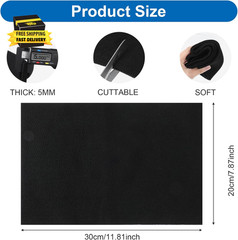 8X12 Inch Welding Blanket Fireproof, 5Mm Carbon Felt Wick, Flame Retardant Fabri