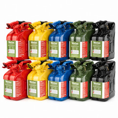 Wavian 2.6 Gallon 10L NATO Steel Jerry Can w/ Leakproof Spout Red