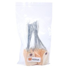 1000- 2 3/4″ x 1 3/8″ Size 1 Manila Inventory Shipping Hang Tags with Wire 13 Pt