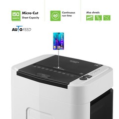 Aurora Professional Grade 150-Sheet Auto Feed Micro-Cut Paper & Card Shredder