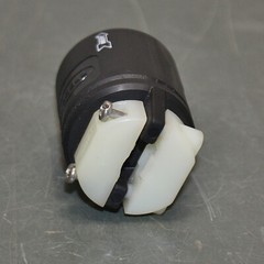 Hubbell Locking Plug HBL23005GB, 20 A, 125V AC, 2 Pole, 1 PH, IP30, Polarized