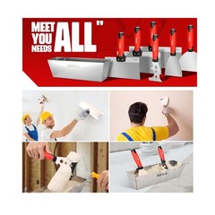 SHALL Drywall Tool Kit, 7 Pcs Stainless Steel Set Includes Putt… Fast USA SHIP