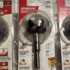 Diablo Forstner Bit 1-5/8 in, 3/8 in Shank, FB-012, 3-7/8 in OAL