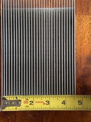 Aluminum Heatsink – 6 7/8″ L x 4 3/4″ W x 3 3/8″ H – 1/8″ Fin Spacing