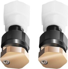 2X Full Pattern 16ft Broadcast Spray Boomless Nozzle BN2BP125FWX-CS 2GPM Pump