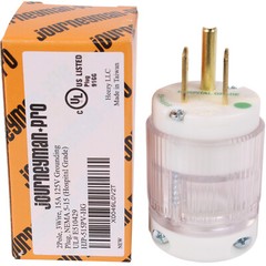 15A 110V Hospital Grade Male Plug 120 Volt Equipment Power Cord End Repair 5-15P