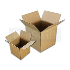 50 4x4x4 EcoSwift Cardboard Packing Moving Shipping Boxes Corrugated Box Cartons