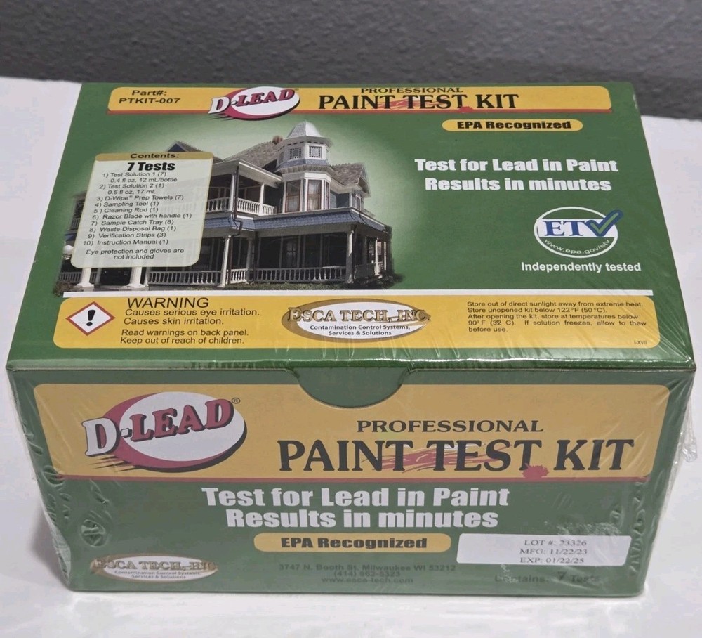 D-LEAD LEAD PAINT TEST KIT 7 TESTS PER KIT