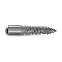 Dental Titanium Pterygoid Fixture Ø4.2 Int Hex Connection RBM Surface 18-25mm