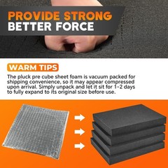 4 Pack Pick and Pluck Foam 16 X 12 X 2 Inch | Pre-Cut Polyethylene Pick Apart Fo
