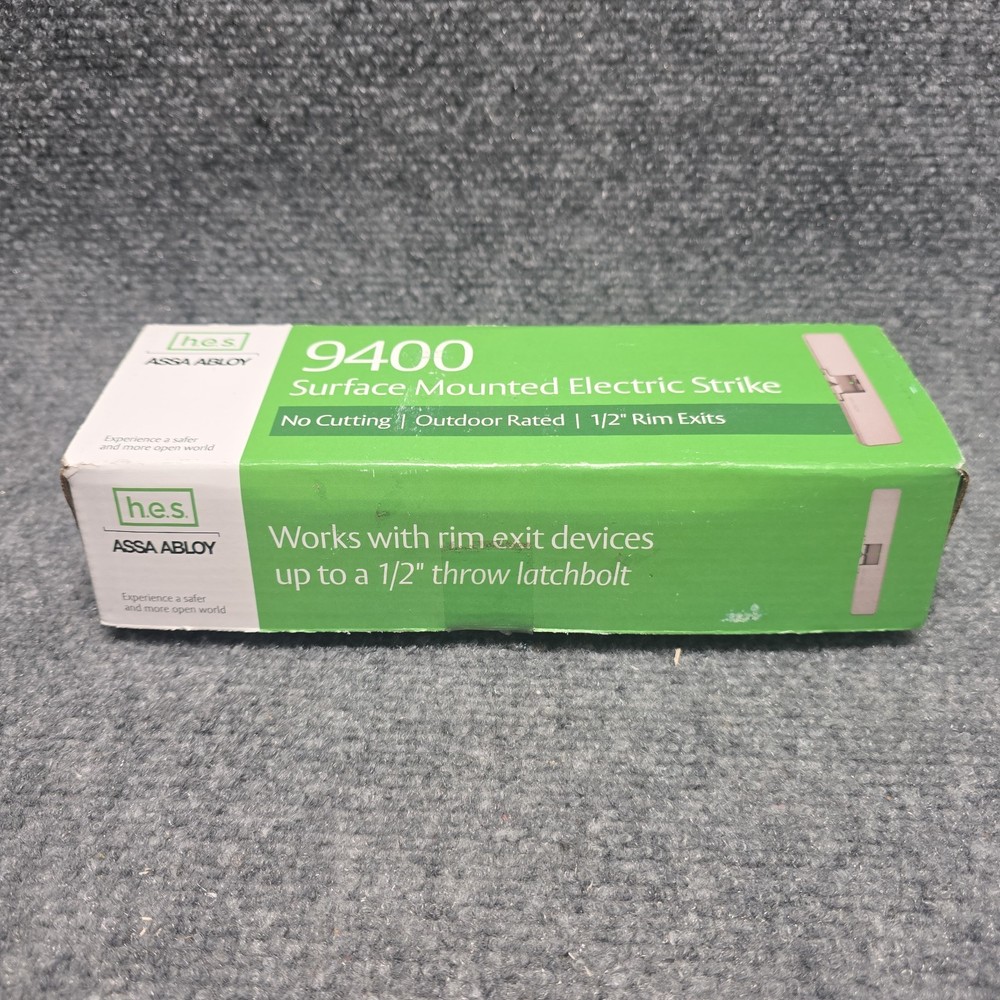 HES 9400 630 Slim Surface Mounted Electric Strike ASSA ABLOY Dual Voltage NIB