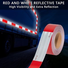 2 Inch x 160 Feet DOT-C2 Reflective Tape Red White Reflective Tape Outdoor Wa…