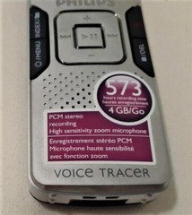Philips LFH0882 Digital Voice Tracer 12 m/40 ft Zoom With Zoom MIC System + Case