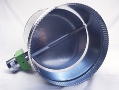Durozone 6″ round HVAC motorized air control damper dampner 3 wire 24V AC RD-06