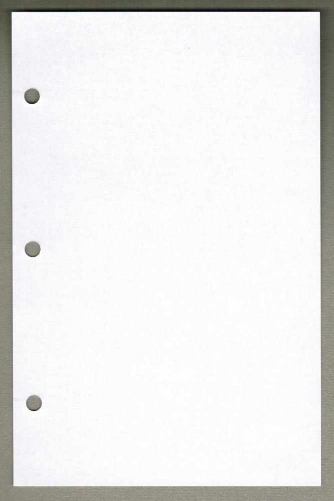 Linco Unruled Filler Paper 5.5″ x 8.5″ White 3-holes, 24lb 100 Sheets SMF-000-24